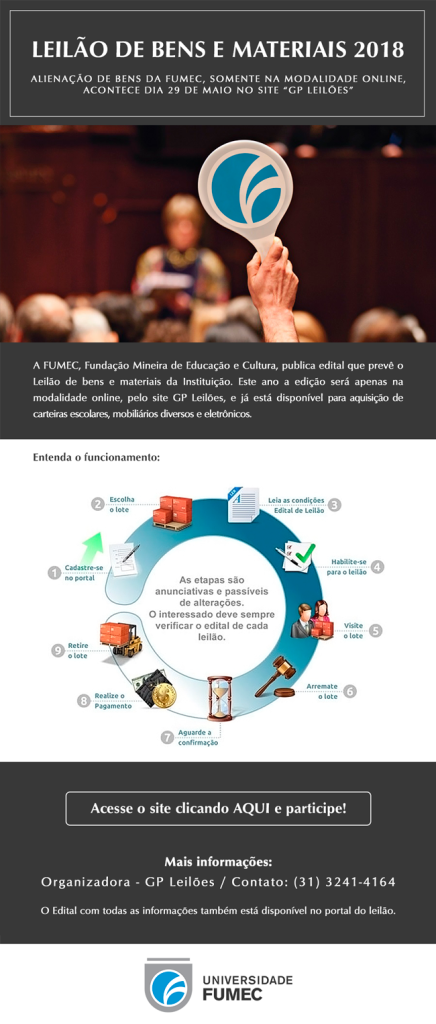 Leilao de bens e materiais 2018