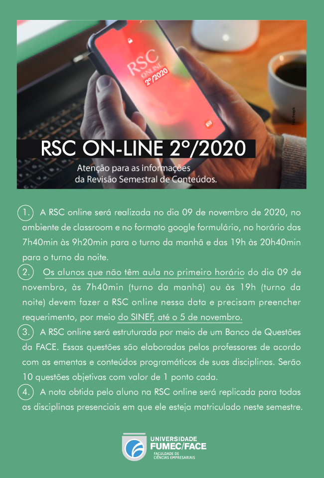 e mail rsc comunicado face