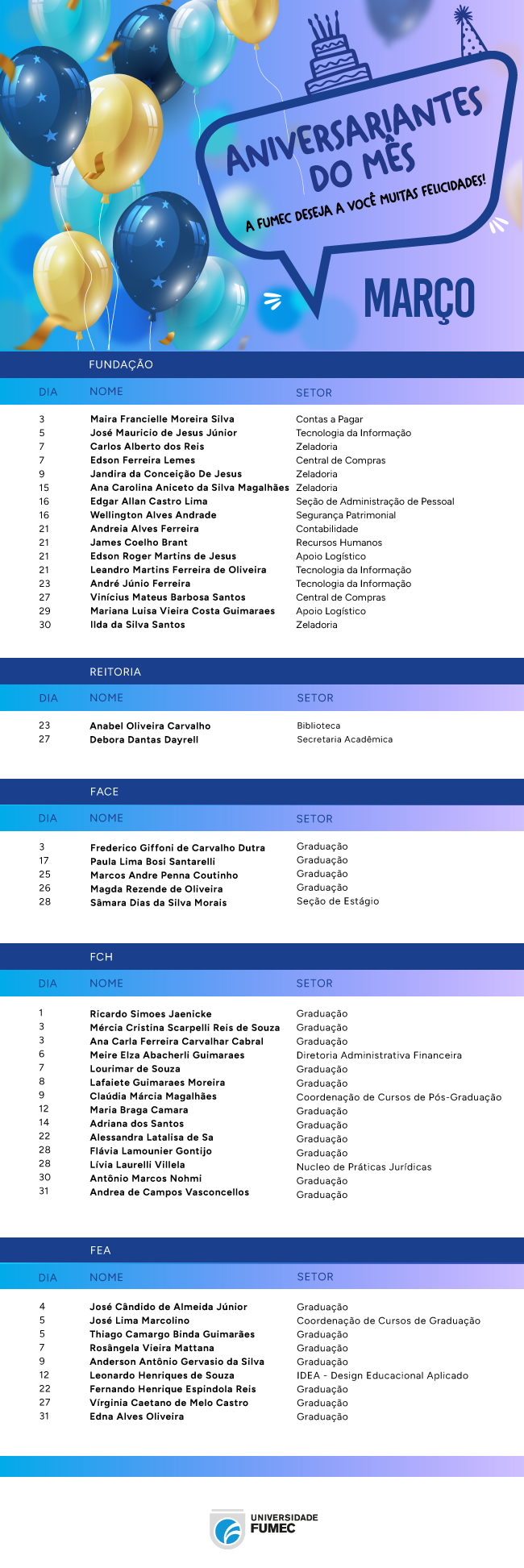 ANIVERSANRIANTES MARCO 2024